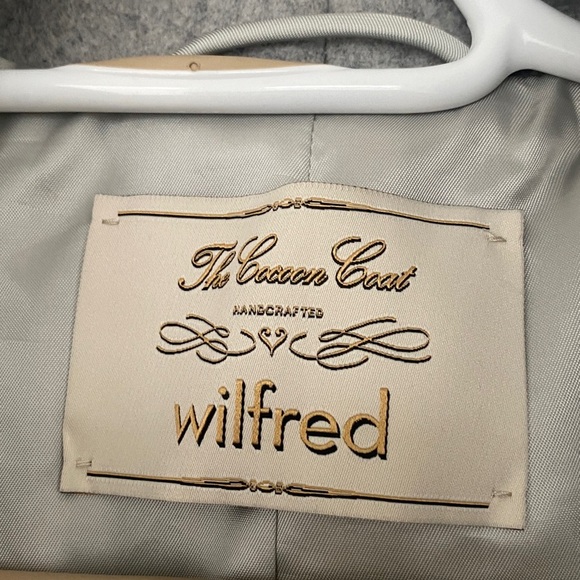 Wilfred The Cacoon Coat New-Virgin Wool, Size L, Heather Light Grey - Picture 4 of 16